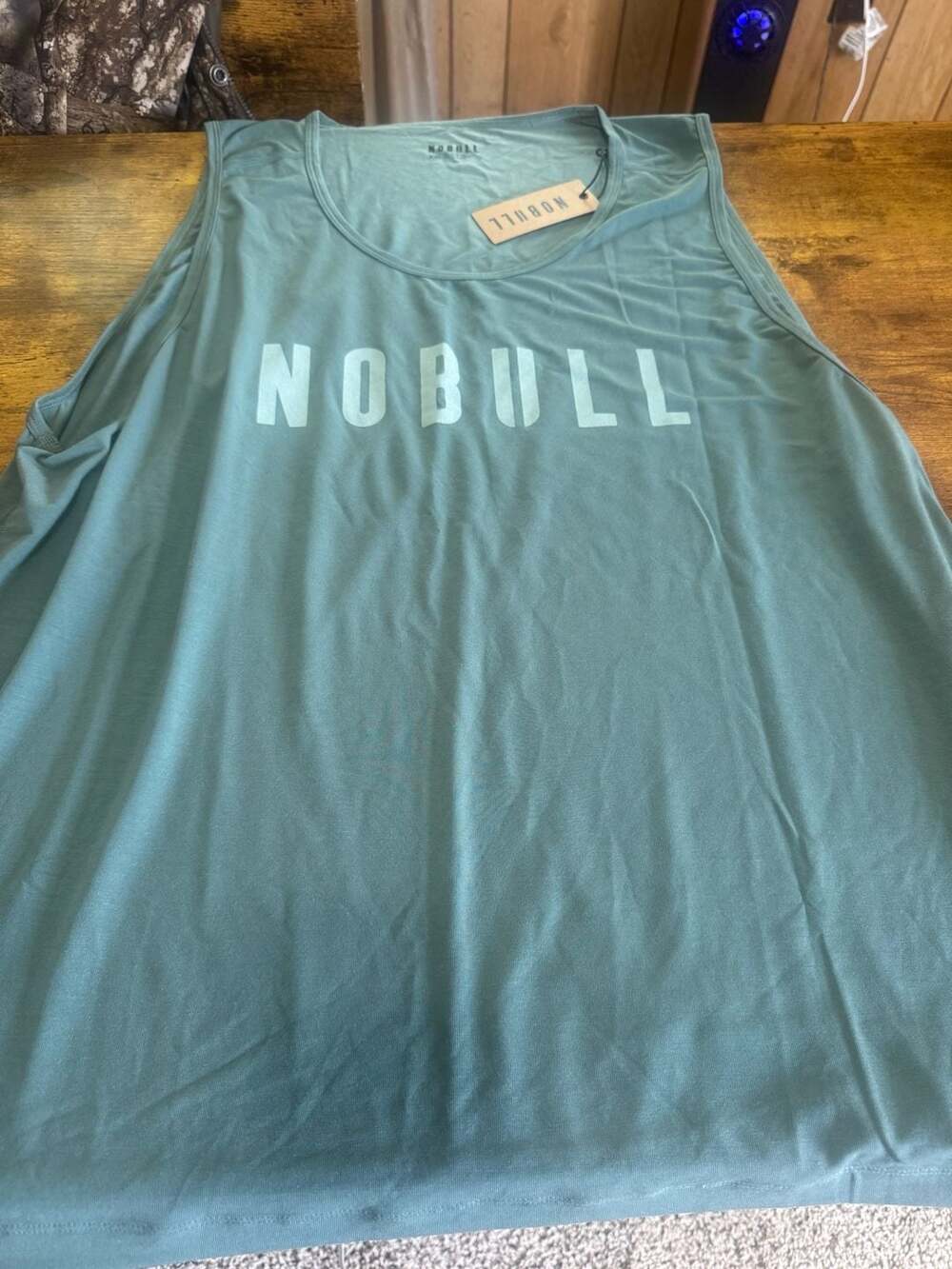 Nobull Men's U Tank 2 in Silver Pine, Size XXL